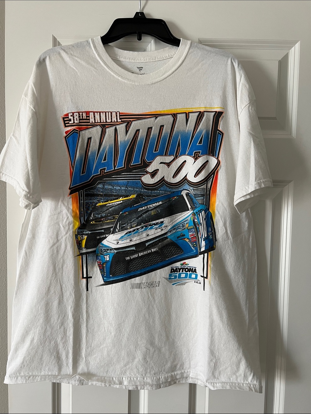 Fanatics Daytona 500 Graphic Tee - White, Blue